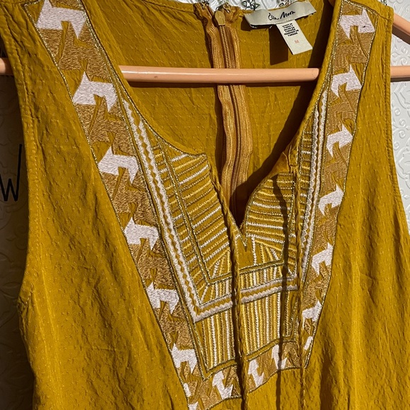 Mustard Yellow Ella Moon Boho Dress M - Picture 4 of 9